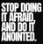 (6 qty) Stop doing it Afraid do it Anointed DTF transfers