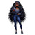 (2 qty) Woman With Voluminous Curly Hair, Wearing Glasses, A Grey Sweater, Blue Jeans, And Sneakers DTF transfer