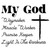 (2 qty) My God Way Maker Black - DTF transfers