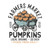 (2 qty) Farmer Market Pumpkin- DTF transfers