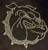 BullDog Face Rhinestone Transfer Iron on