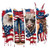(2 qty) American Flag - DTF transfers