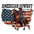 (2 qty) American Cow Boy - DTF transfers