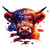 (2 qty) American Bull - DTF transfers