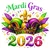(2 qty) Mardi Gras 2026 Cap - DTF transfers