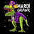(2 qty) Mardi Grawr Dinosaur - DTF transfers