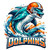 (2 Qty) Dolphins DTF transfer
