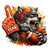 (2 Qty) Wolf Team Mascot DTF transfer