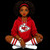 (2 Qty of each of 4 designs) KC Chiefs Afro Puff Girl FOOTBALL SPORTS - custom DTF transfer