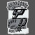 (2 qty) San Antonio SPURS border Basketball - DTF transfer