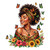 (2 Qty) Cool Boho Girl Juneteenth - DTF transfer