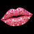 (2 Qty) Pink Diamond Lips - DTF transfer