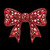 (2 Qty) Red Diamond Bow - DTF transfer