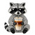 (2 Qty) Raccoon Rhinestone- DTF transfer