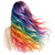 (2 Qty) Rainbow Color Hair Girl - DTF transfer
