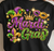 (2 Qty) Mardi Gra Mask Rhinestone FDL Crown Mask - DTF transfers