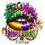 (2 Qty) Big Mardi Gras Energy - DTF transfers