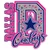(set of 9) (Size 3" x 3.3") Pink Dallas Cowboys letter D Rhinestone - custom DTF transfer