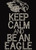Keep Calm and Be an Eagle Rhinestone Transfer 