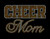 CHEER MOM Text (Golden Topaz) Mothers Day Rhinestone Transfer