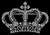 Crown (Large) 7.6"(W) x 5"(H) Clear Rhinestone Transfer  Crown (Large) 7.6"(W) x 5"(H) Clear Rhinestone Transfer