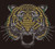 Tiger Face Front 5 Color Rhinestone Transfer