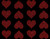 Hearts 2" inch (16 qty) Hearts Rhinestone Transfer Iron on