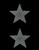(2 qty) 4" Star (CLEAR) Rhinestone Transfer Iron on