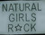 (Text) Natural Girls Rock (Black text Clear outline) Afro Rhinestone Transfer