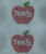 (2 QTY)  Apple Teach 3" School Rhinestone Transfer