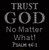 Trust God No Matter What Psalm 46:1 Religious Rhinestone Transfer