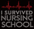 I Survived NURSING School Rhinestone transfer iron on