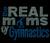 Real moms of Gymnastics Blue Rhinestone Transfer Iron on mothers day 