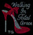 (Red TG) Walking in Total Grace TG Heel  Stiletto Rhinestone Transfer