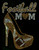 Football Mom Heel Stiletto (Golden) Heart mothers day Rhinestone Transfer