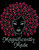 Magnificently Made Afro Girl (13mm Fuchsia hair) Rhinestone Transfer