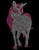 Unicorn Horse (4.1"(W) x 7.4"(H) Rhinestone Transfer