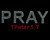 PRAY 1 Peter 5:7 (Red scripture) Custom Order Religious Rhinestone transfer