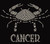 Cancer Zodiac Horoscope Astrology sign Rhinestone Transfer