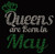 (Text) Queens are born in May (Red) Rhinestone Transfer (Text) Queens are born in May (Red) Rhinestone Transfer