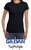Ladies Round-Neck T-Shirt Gildan® SoftStyle™ 100% cotton pre-shrunk (Black)