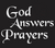 God Answers Prayer Vinyl Transfer (White)