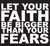 (Bold) Let your Faith be Bigger than your Fears Vinyl Transfer (White)