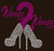 (Fuchsia) Woman 2 Woman Heels Woman to Woman Rhinestone transfer
