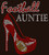 Football Auntie Heel Rhinestone Transfer