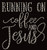 Running on Coffee and Jesus Religious Rhinestone Transfer