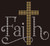 Faith with Gold Cross Religious Rhinestone Transfer Faith with Gold Cross Religious Rhinestone Transfer