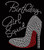 Birthday Girl Squad Heel Rhinestone Transfer
