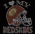 I Love my Redskins Helmet football custom Rhinestone transfer