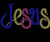 Jesus 3 Colors (Cobalt) Custom Rhinestone transfer